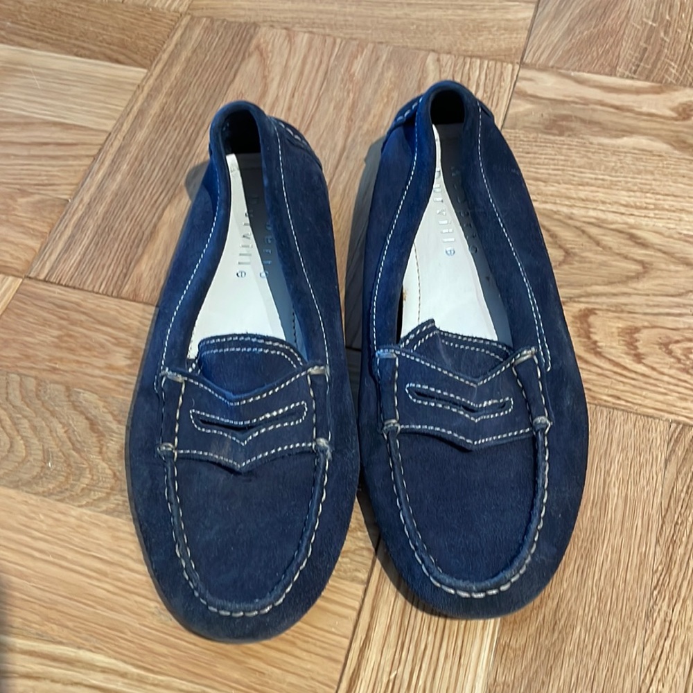 Navy Suede Driving Shoes - Roberto Durville (French)